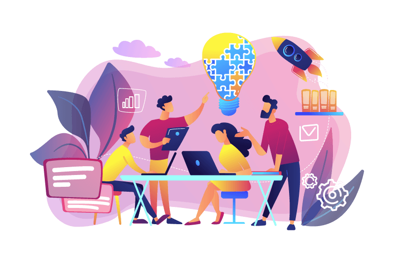 digital marketing team meeting